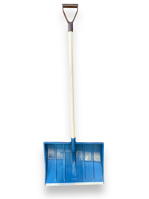 Лопата снігоприбиральна Wolfmann (з алюмінієвою кромкою) квадратна велика з держаком Харків - фото 1