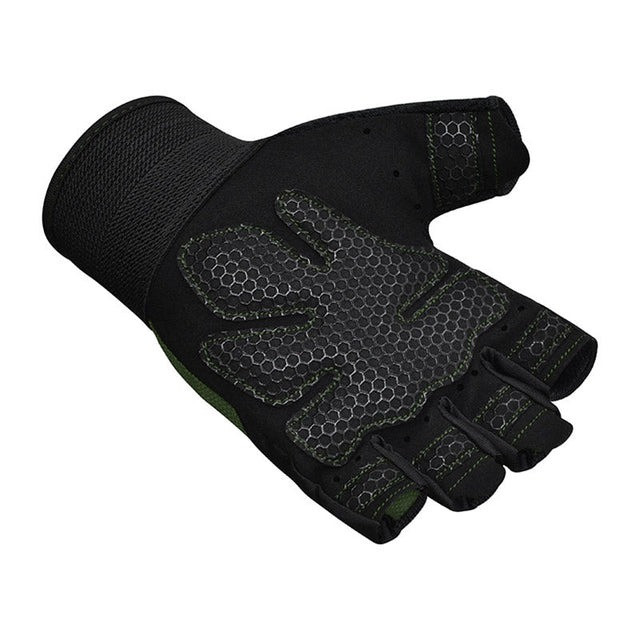 Рукавички для фітнесу RDX W1 Half Black Plus XL Каменское - изображение 4
