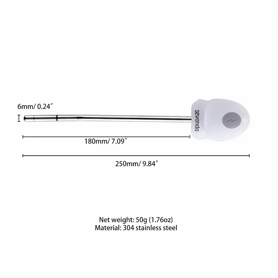 Уретральний зонд LOCKINK SEVANDA Vibrating & E-stim Metal Urethral Sounding - White Львов - изображение 10