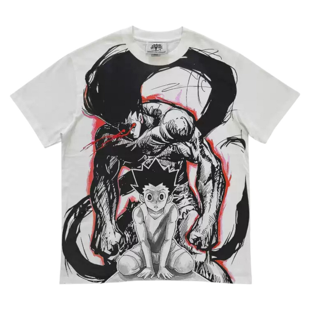 Футболка мужская с принтом аниме Охотник × Охотник Гон Фреексс Трансформатион оверсайз (S/M/L) Черний Днепр - изображение 1