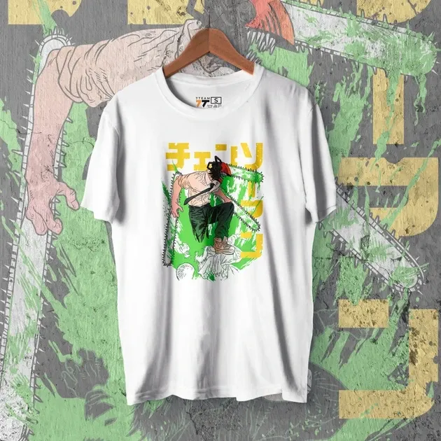 Футболка для підлітка хлопчика з принтом Человек Бензопила Денджи 3 WE Розмір 160 Anime10485 Дніпро - фото 1