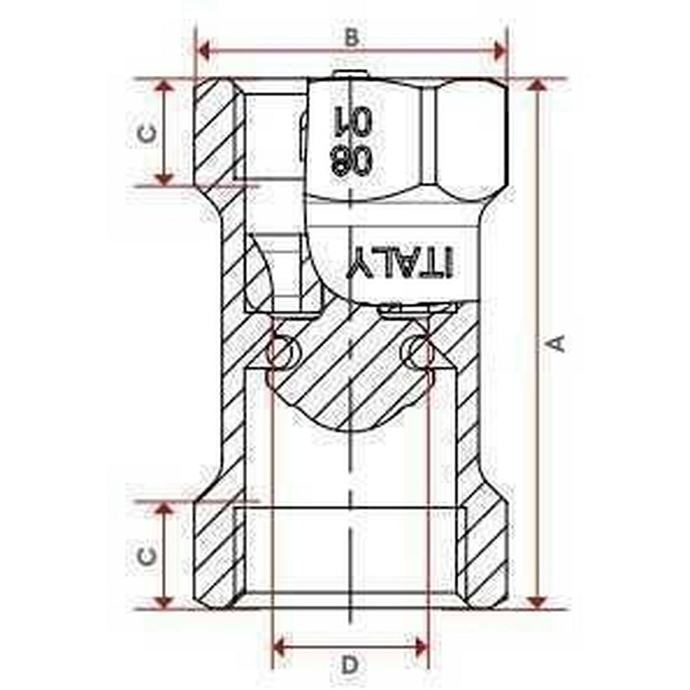 Клапан зворотнього ходу води ITAP 1/2″ BLOCK 101 Тернополь - изображение 4