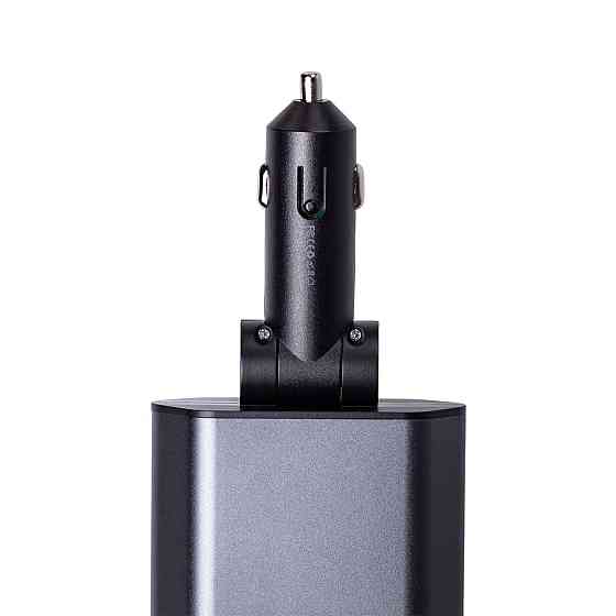 Shenzhen Автомобільний зарядний пристрій з висувними кабелями та портами USB-A/USB-C HP-C1 Київ