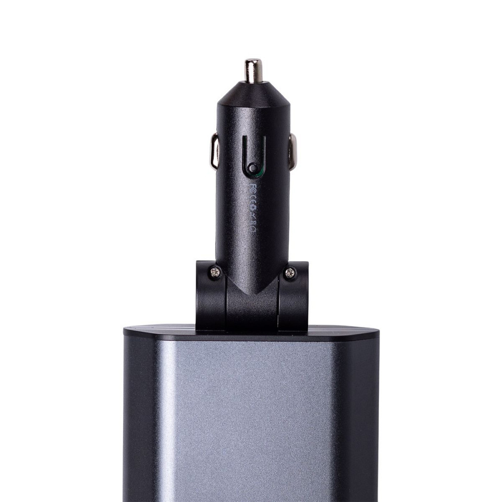 Shenzhen Автомобільний зарядний пристрій з висувними кабелями та портами USB-A/USB-C HP-C1 Київ - фото 3