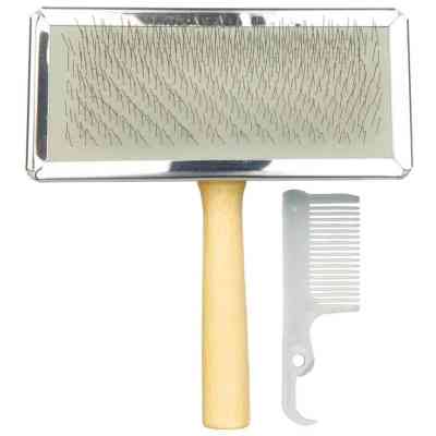 Гребінець для тварин Trixie для догляду за шерстю і підшерстям у собак 14х11.5 см (4011905023564) Вінниця