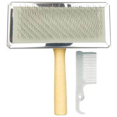 Гребінець для тварин Trixie для догляду за шерстю і підшерстям у собак 14х11.5 см (4011905023564) Вінниця - фото 1