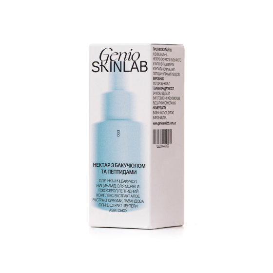 НЕКТАР З БАКУЧІОЛОМ ТА ПЕПТИДАМИ GENIO SKINLAB, 30 мл Дніпро