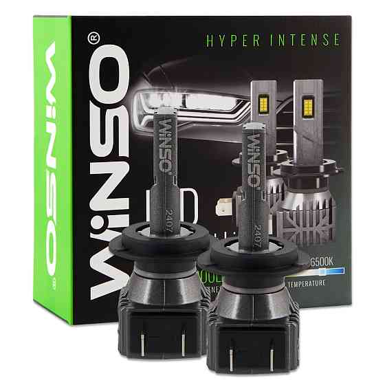 Автолампа Winso LED H7 12/24V 30Вт 3000Лм 6500K CSP3570 2шт Львів