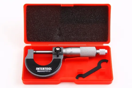 Мікрометр 0-25м Intertool Вінниця