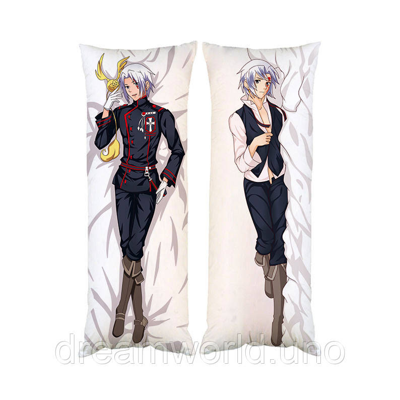 Подушка дакімакура Аллен Волкер D.Gray-man декоративна пардова подушка для обіймання двостороння 50х170 Харків - фото 1