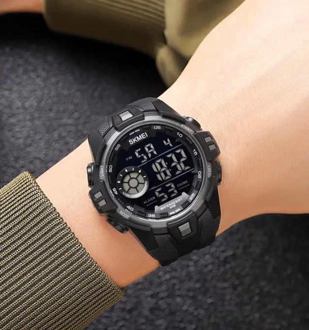 Часы мужские спортивные наручные Skmei 2123 (Черный с серым) Винница - изображение 7