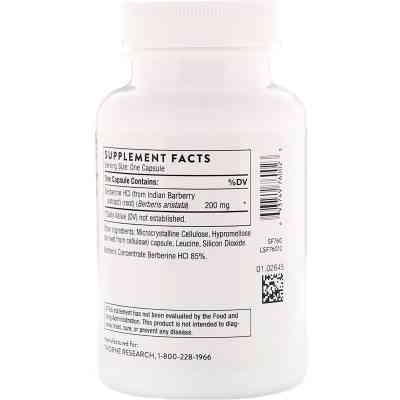Трави Thorne Research Берберин (барбарис), Berbercap, 60 капсул (THR-76002) Вінниця