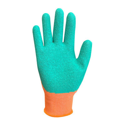 Защитные перчатки Neo Tools детские латекс, полиэстер, дышащая верхняя часть, р.5, оранжевый (97-644-5) Винница - изображение 4