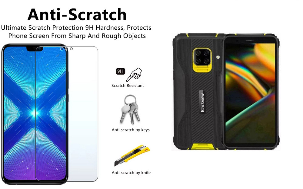 Захисне скло NeoGlass для Blackview BV5100 – надпрозоре та стійке Київ - фото 1