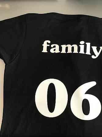 Парні футболки для хлопця та дівчини з написом Family (цифри на вибір) Чернівці