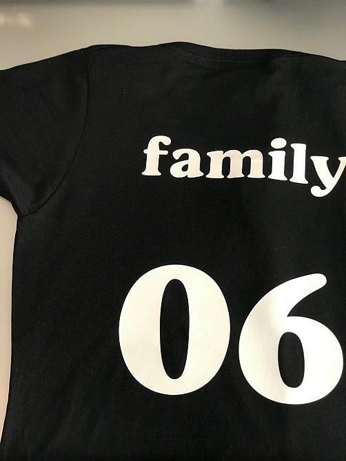 Парные футболки для парня и девушки с надписью Family (цифры на выбор ) Черновцы - изображение 2