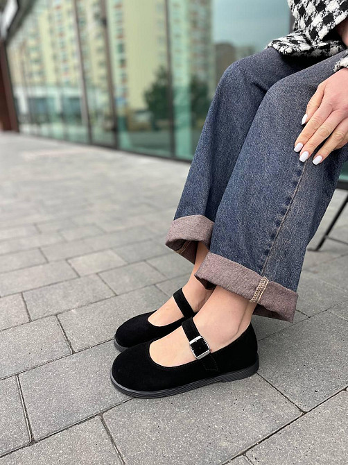 MOD GAR Лофери жіночі MOD GAR 9764 чорні (весна-осінь, замша натуральна) (5807) Коломыя - изображение 3