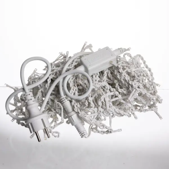 Гирлянда Бахрома 20 м, 335 LED, білий провід, синя Київ