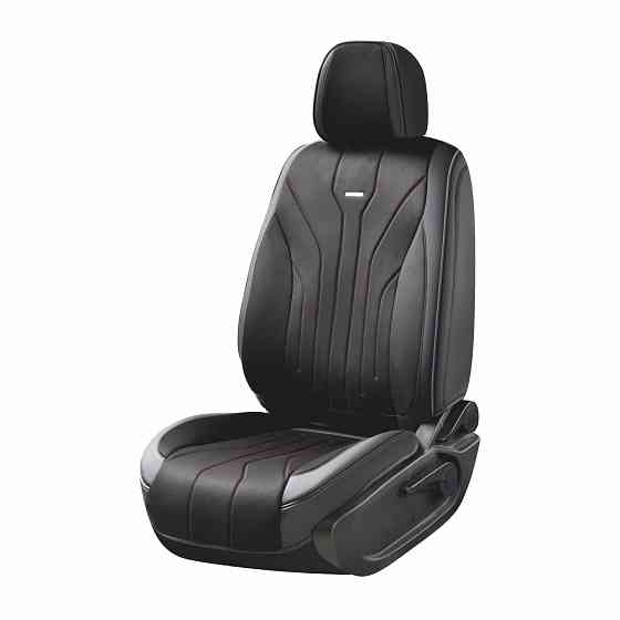 Комплект, 5D чохли для передніх сидінь Beltex Sierra, black-red 2шт Львів