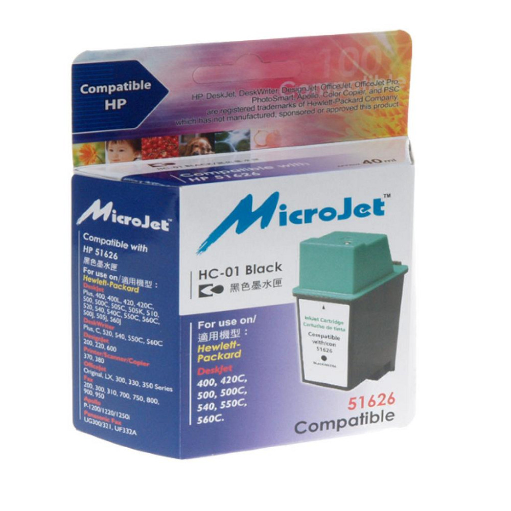 Картридж Microjet для HP №26 Black (HC-01) Винница - изображение 1