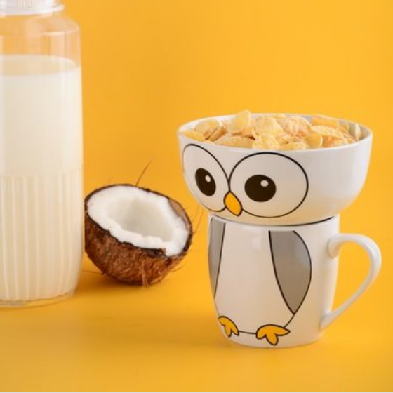 Набір дитячого посуду Happy Owl 2 предмети:(піала/чашка) YF6014 LIMITED EDITION Житомир - фото 6