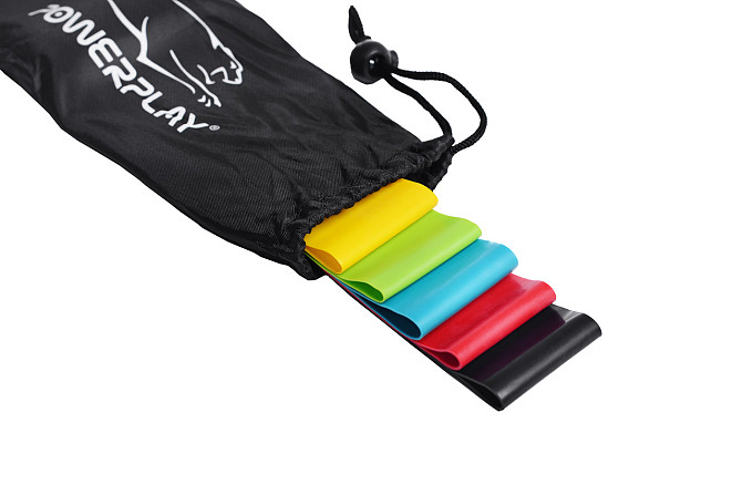 Резинки для фітнесу PowerPlay 4113 Mini Power Band Set набір із 5 шт. (від 1 до 20 кг) Каменское - изображение 7