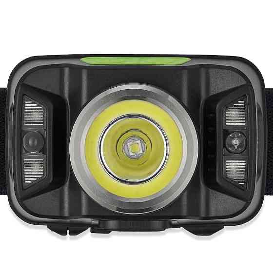 Фонарь налобный Winso 330Lm, 5W CREE XTE+COB, 1800mAh, с сенсором белый/красный Львов