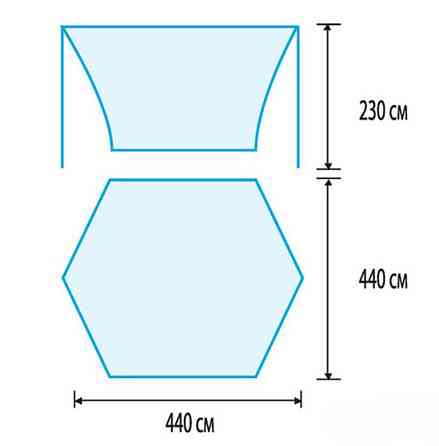 Тент со стойками Tramp Lite Tent blue Киев