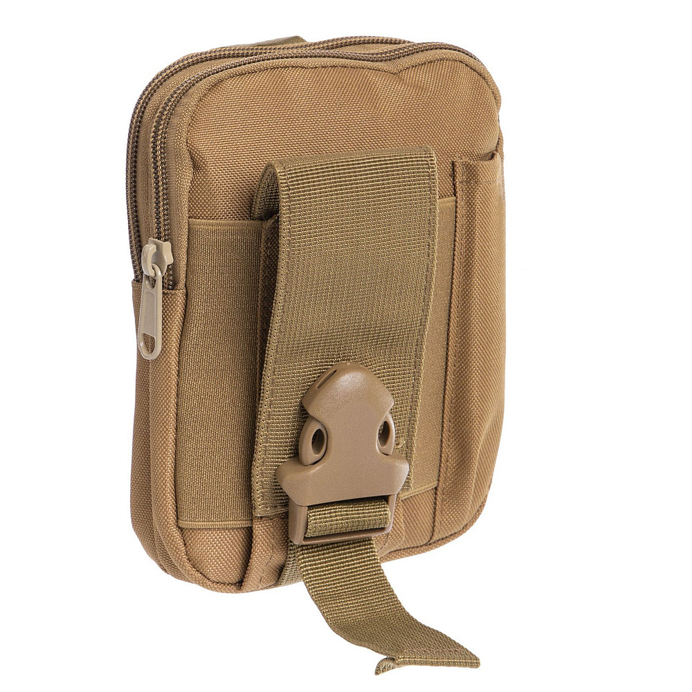 Підсумок-органайзер для телефону, документів та особистих речей койот (тактичний утилітарний, на РПС, пояс, жилет, ремінь, MOLLE) Коломия - фото 1