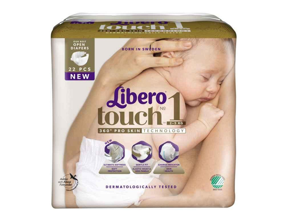 Підгузки дитячі Touch 1 (22) ТМ LIBERO   Solmir Київ - фото 1