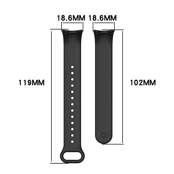Ремінець для Xiaomi Mi Band 8 та Mi Band 9 силіконовий змінний браслет для фітнес трекера Xiaomi Mi Band (червоний) Миколаїв - фото 4