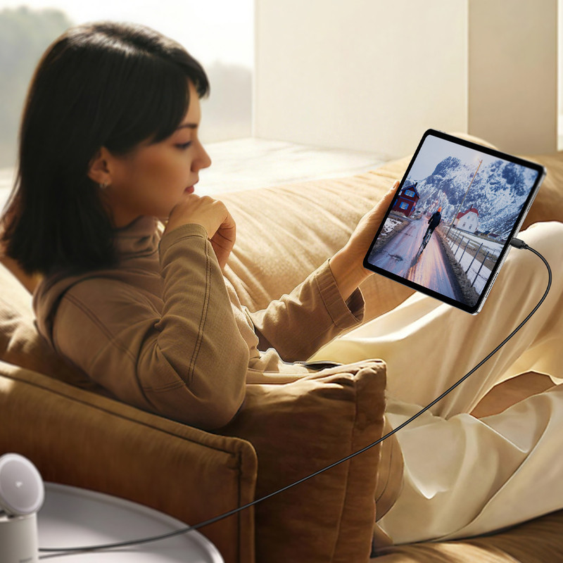 Кабель ACEFAST C16-01 TPU charging data cable USB-C to L Black Одесса - изображение 7