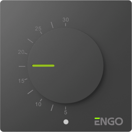ENGO ESIMPLE230B Проводной суточный термостат, 230В (черный) Киев