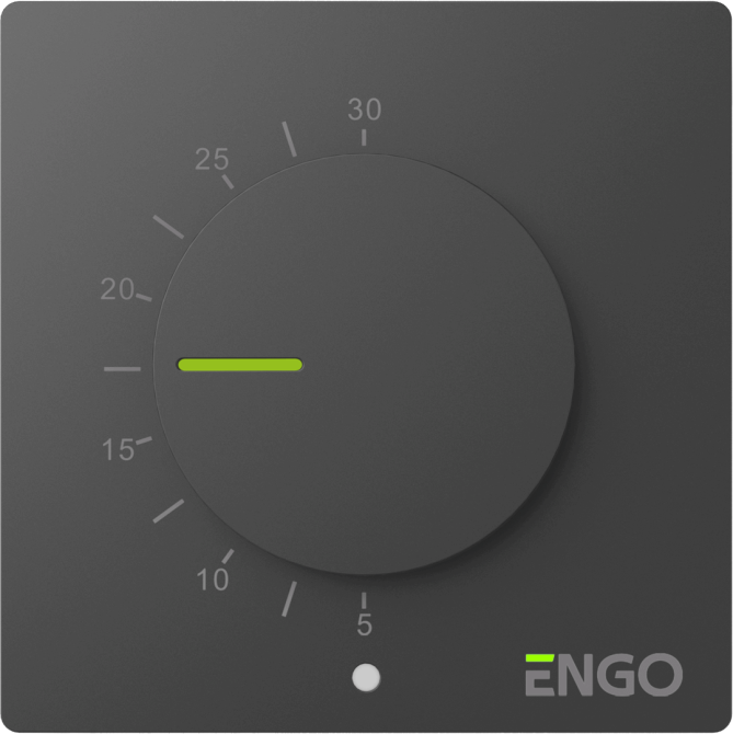 ENGO ESIMPLE230B Проводной суточный термостат, 230В (черный) Киев - изображение 1