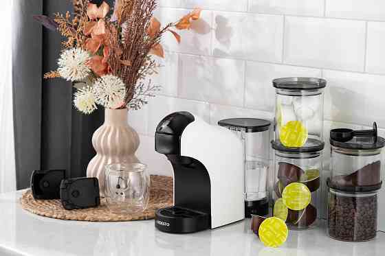 Кавоварка ARDESTO 3в1, 0.9л, капсули Nespresso, Nescafe Dolce Gusto, мелена кава, сенсорне керування, білий Київ