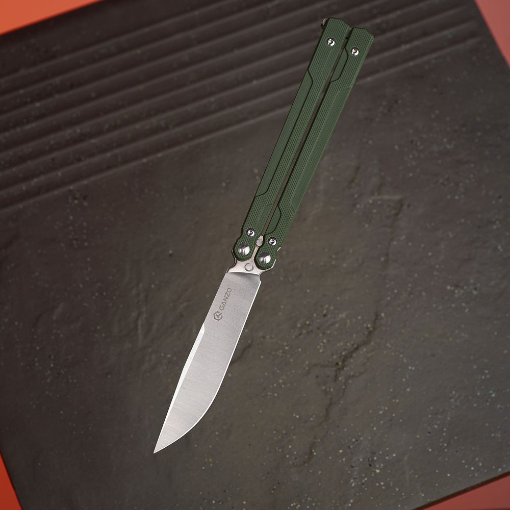 Нiж-метелик (балiсонг) Ganzo G766-GR Киев - изображение 11