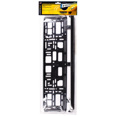 Рамка номерного знака VIRAGE чорна (93-001) Вінниця - фото 2