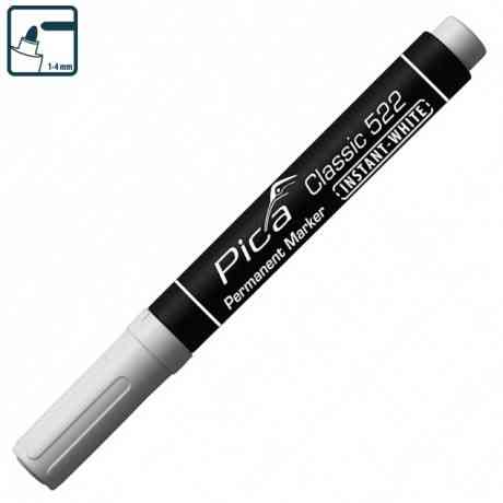 Маркер перманентний Pica Classic 522/52 Classic Instant-White, білий Одесса