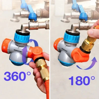 Коннектор для шланга Gruntek многофункциональный с шарнирным штуцером 1/2 " и 3/4" (296222240) Винница - изображение 7