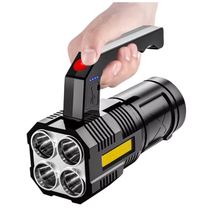 Ручний ліхтар X502, 4LED+COB, Li-Ion акум., ЗУ microUSB Дніпро