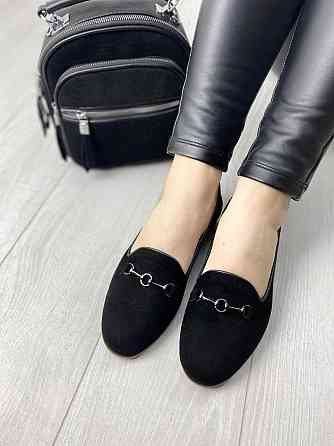 LEADER STYLE Туфлі жіночі LEADER STYLE 2967 чорні (весна-осінь, замша натуральна) (3382) Коломия