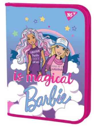 Папка для зошитів на блискавці В5 "Yes" Barbie пластик, 491550, шт Київ