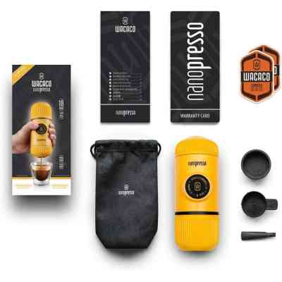 Кофеварка кемпинговая Wacaco Nanopresso жовта (WNANOYELLOW) Винница