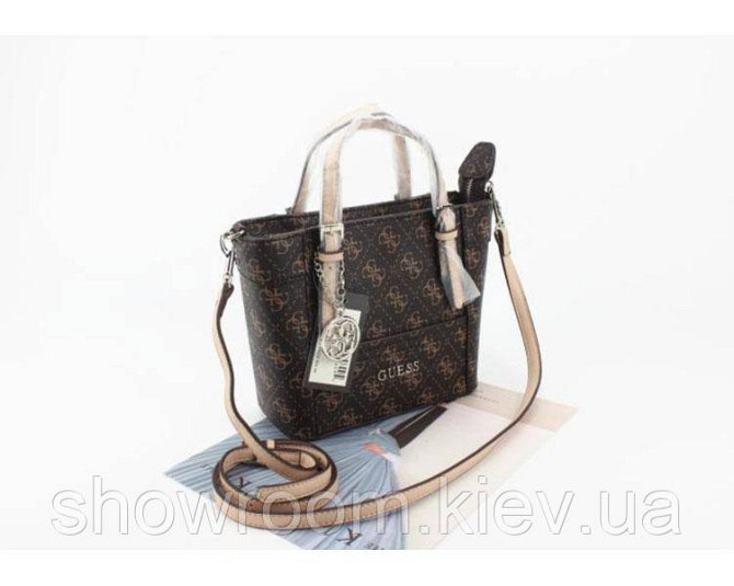 Жіноча сумка Guess (814) brown Київ - фото 8