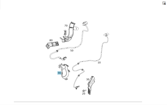 Mercedes-Benz  A2465460543 Тримач проводів на приводі гальма стоянки зліва CLA Shooting Brake X117 CLA C117 GLA X156 A-class W176 B-class W242 B-class Одесса