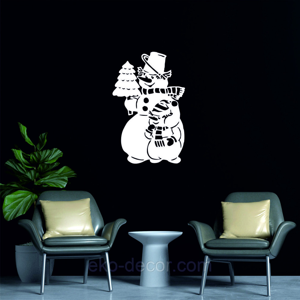 Декоративне настінне Панно «Сніговик», Декор на стену Київ - фото 5