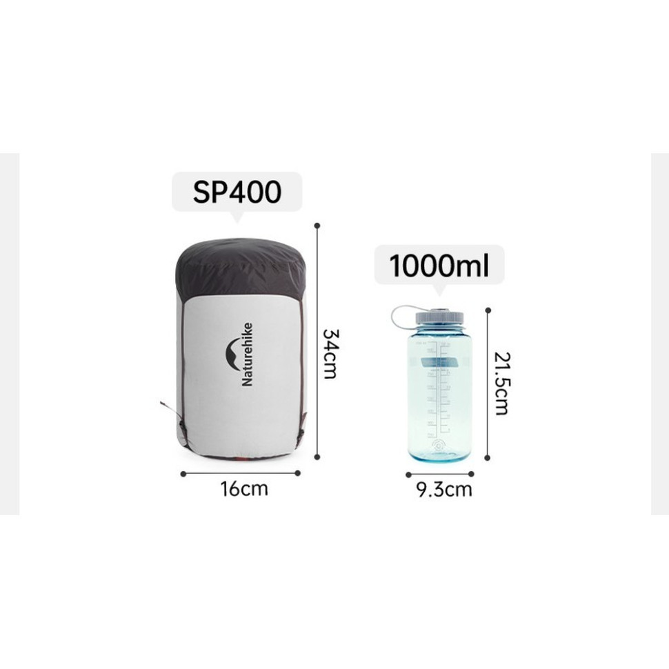 Спальный мешок с натуральным пухом Naturehike Snowbird CNK2550WS014 400г L Темно-коричневый Винница - изображение 8