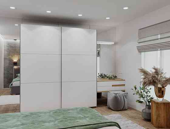 Шафа-купе двохдверна Doros G-Caiser 220х60х240 см Білий (DRS-011004) Дніпро