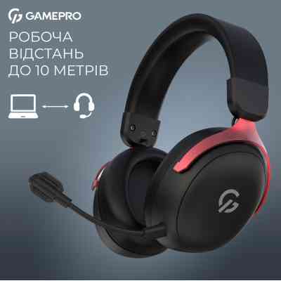 Наушники GamePro Asgard Freya Pro Wireless Black/Red (HSW201BR) Винница