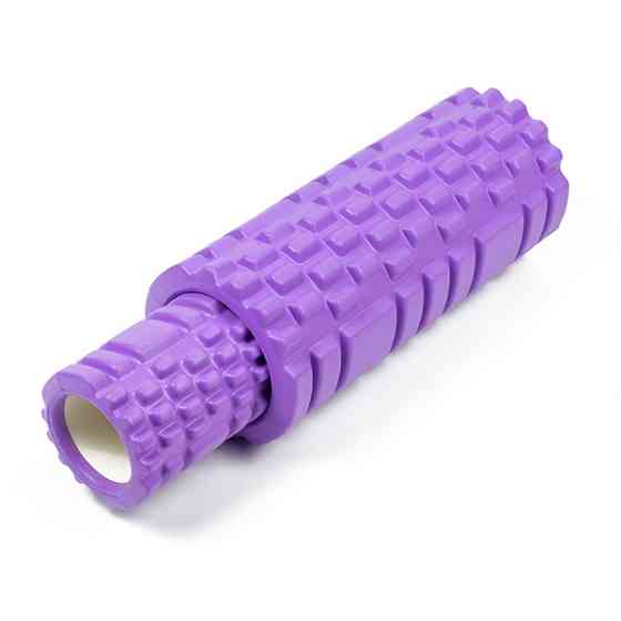 EasyFit Масажний ролик EasyFit Grid Roller Double 33 см Фіолетовий Київ